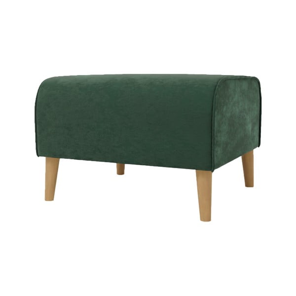 Pouf in velluto verde scuro Carole - Ropez