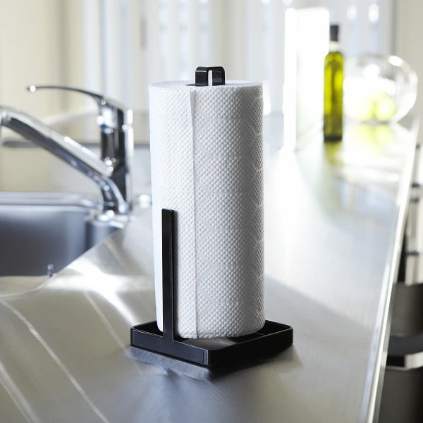 Porta rotolo di carta nera Tower - YAMAZAKI-image-1