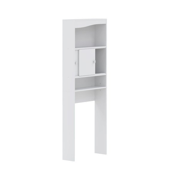 Mobile bianco sopra la lavatrice/WC 64x177 cm Wave - TemaHome-image-3
