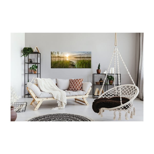 Immagine su tela, 125 x 50 cm Boat in the Grass - Styler-image-1