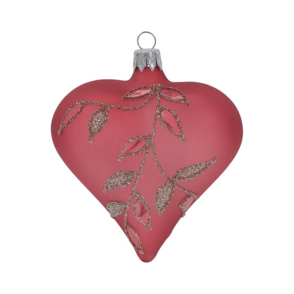 Ornamenti natalizi in vetro in set da 3 Heart - Ego Dekor