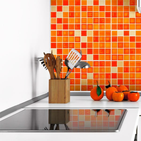 Set di 9 adesivi murali decorativi, 10 x 10 cm Mosaics - Ambiance