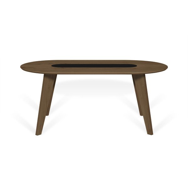 Tavolo da pranzo con piano in legno di noce 180x100 cm Lago - TemaHome-image-2