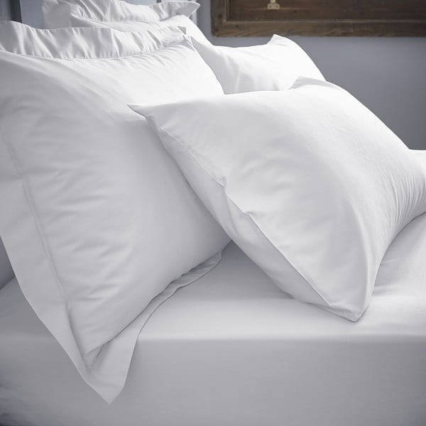 Set di 2 federe in cotone Oxford bianco, 50 x 75 cm Cotton Percale - Bianca-image-1