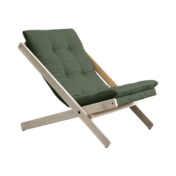 Sedia pieghevole Raw/Olive Green Boogie - Karup Design