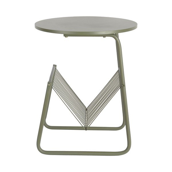 Tavolino rotondo in metallo ø 40 cm Riqueza Revista – Leitmotiv-image-3