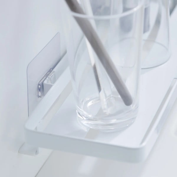 Mensola da bagno senza foratura bianco opaco in acciaio Film Hook – YAMAZAKI-image-4