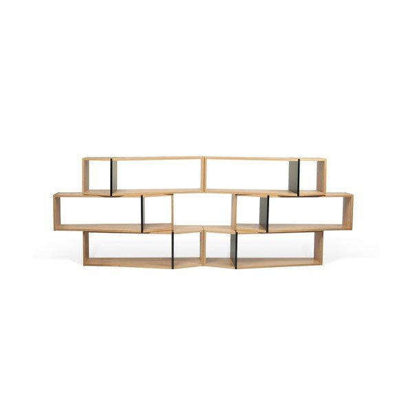 Scaffale marrone-nero Uno, 120 x 35 cm - TemaHome-image-4