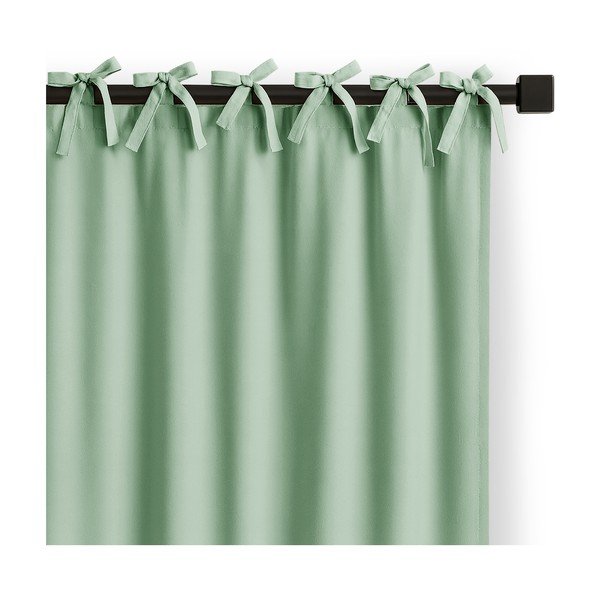 Tenda parzialmente oscurante color menta 140x250 cm Carli Tie – Restilo