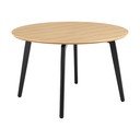 Tavolo da pranzo rotondo con piano effetto rovere ø 120 cm Cadiz - Actona