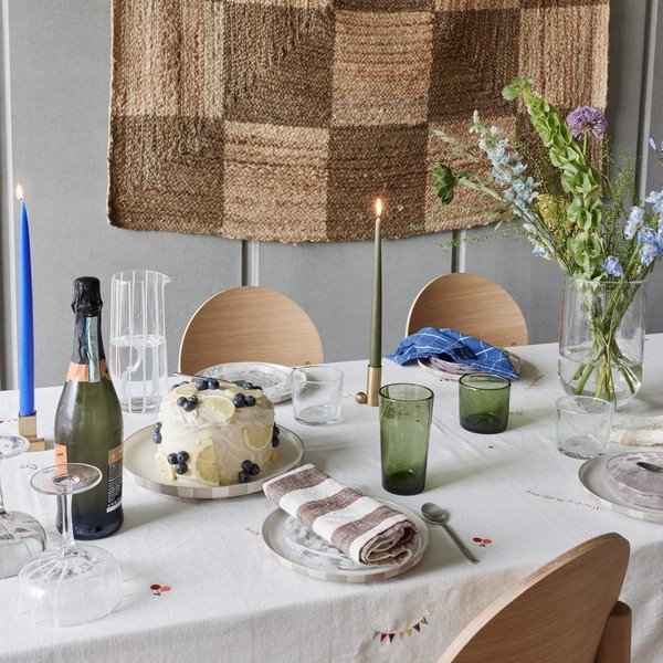 Vaso in vetro fatto a mano (altezza totale 24 cm) Kuki – OYOY Living Design-image-1