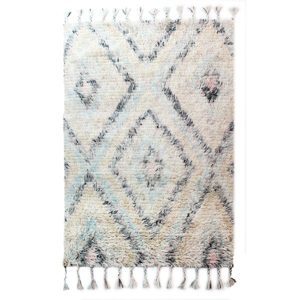 Tappeto Navajo beige chiaro tessuto a mano, 160 x 230 cm - Flair Rugs