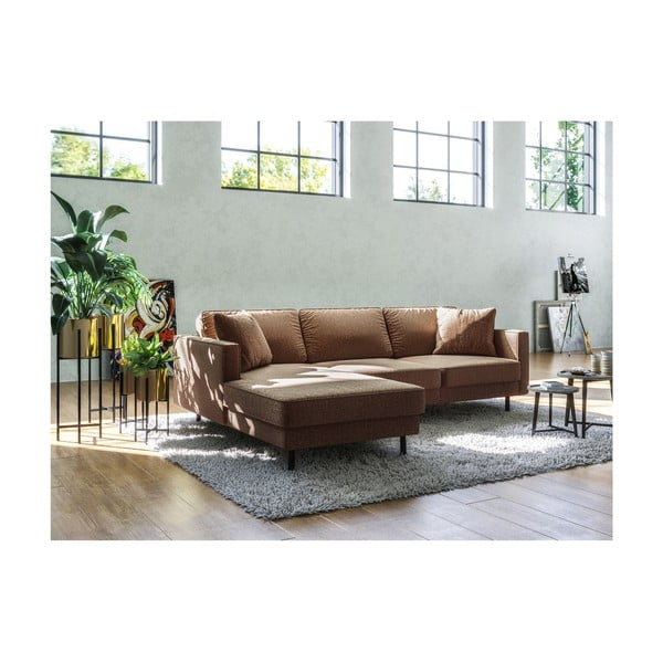 Divano angolare marrone Jílově , angolo destro Kobo - MESONICA-image-3
