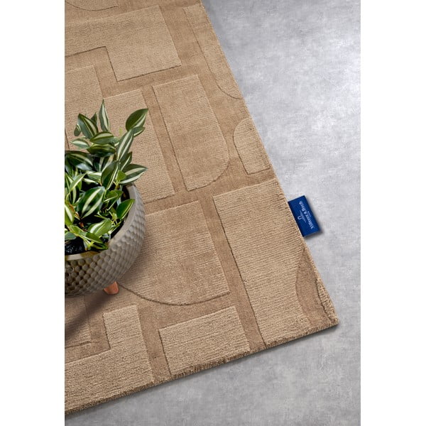 Passatoia beige in lana tessuta a mano 80x250 cm Alexis - Villeroy&Boch-image-2