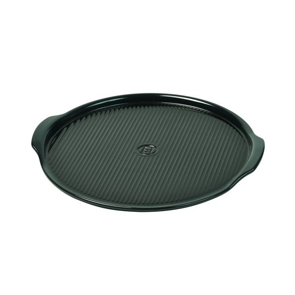 Pepřově černý podnos na pizzu Emile Henry, ⌀ 30 cm