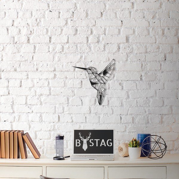 Decorazione da parete in metallo Colibrì, 49 x 43 cm Beebird - Bystag