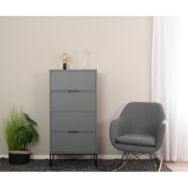 Cassettiera alta grigio-verde 60x127 cm Lipp - Tenzo-image-1