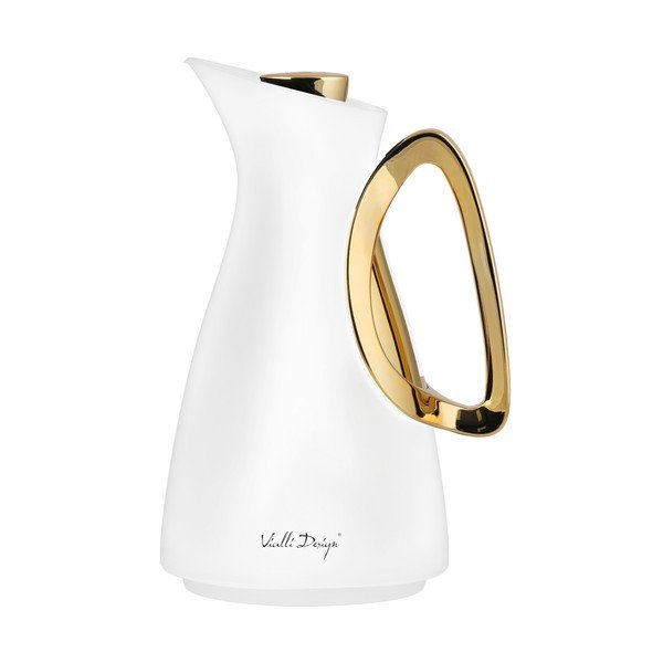 Borraccia termica bianca/dorata 1 l Alessia – Vialli Design