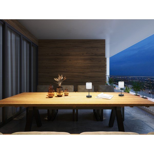 Lampada a LED da tavolo nera/bianca dimmerabile (altezza 34,5 cm) Riva - Fischer & Honsel-image-1