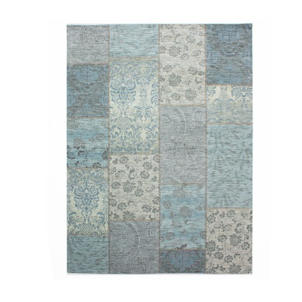 Tappeto Patchwork in ciniglia uovo d'anatra blu-grigio, 120 x 170 cm - Flair Rugs