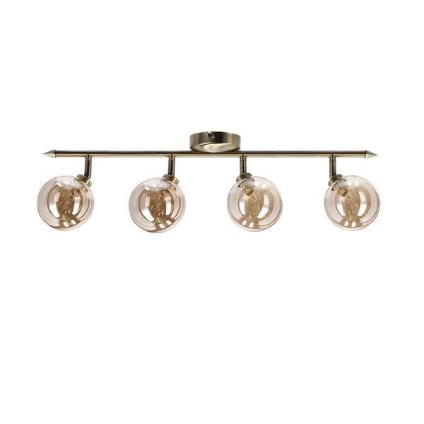 Lampada da soffitto color bronzo con paralume in vetro ø 10 cm Rodia - Candellux Lighting