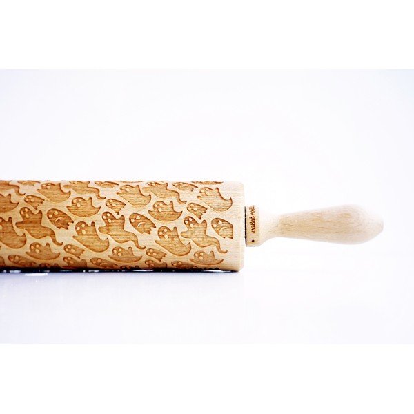 Rullo per pasta in legno goffrato Ghosts - Valek-image-1