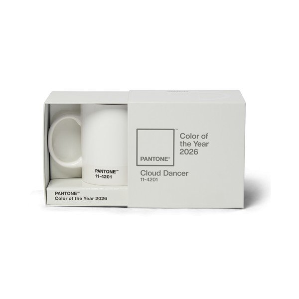 Tazza bianca in ceramica 375 ml Cloud Dancer – Pantone-image-3