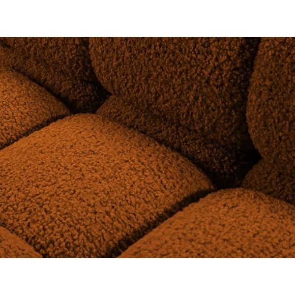 Modulo divano bouclé arancione (angolo destro) Bellis - Micadoni Home-image-1