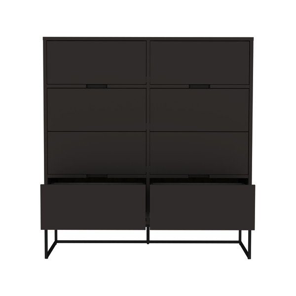 Cassettiera nera , 118 x 127 cm Lipp - Tenzo-image-3