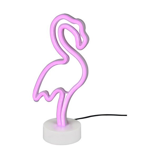 Lampada da tavolo a LED bianca (altezza 29 cm) Flamingo - Reality