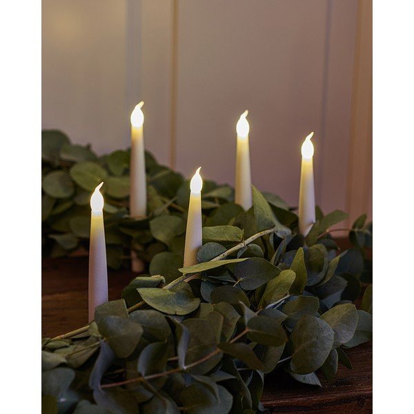 Decorazione natalizia luminosa bianca 10 pz ø 2 cm Carolin – Sirius-image-1