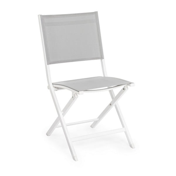 Sedia da esterno bianca in metallo Elin   – Bizzotto