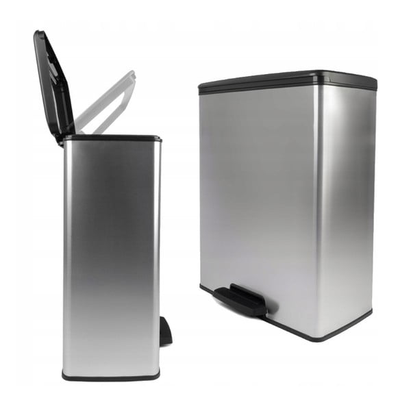 Cestino in plastica a pedale 65 l Rectangular - Curver-image-2