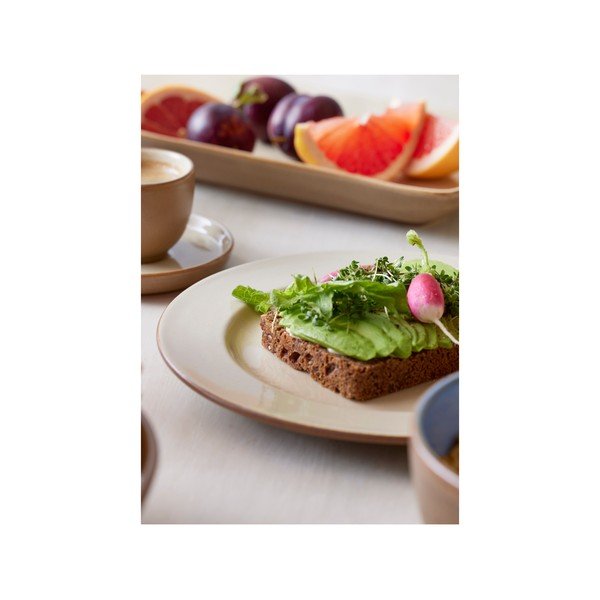 Piatto da dessert in gres beige ø 22 cm - Bitz-image-2