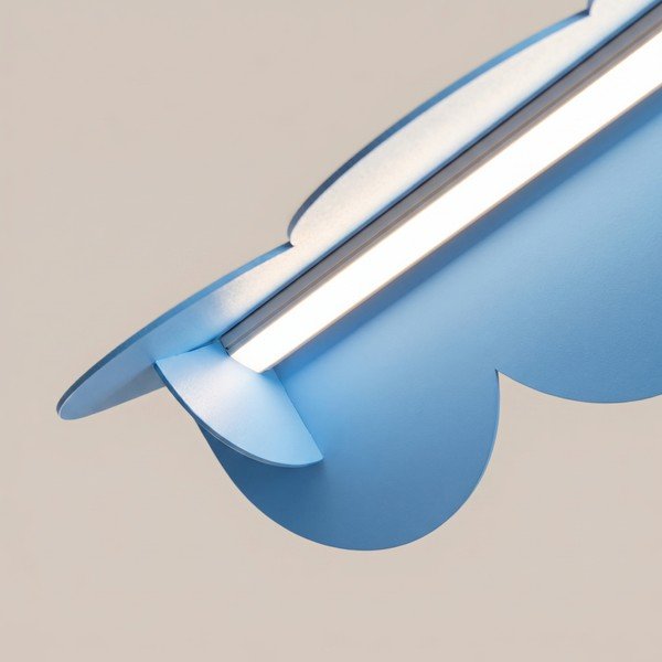 Lampadario LED azzurro in alluminio BISCUIT – Thoro-image-3