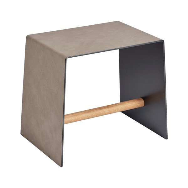 Sgabello greige in metallo Bull – LIND DNA-image-2