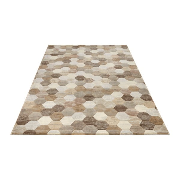 Tappeto marrone e crema Arty Manosque, 80 x 150 cm - Elle Decoration-image-3