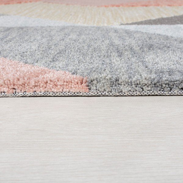 Tappeto rosa/grigio 160x230 cm Icon - Flair Rugs-image-3