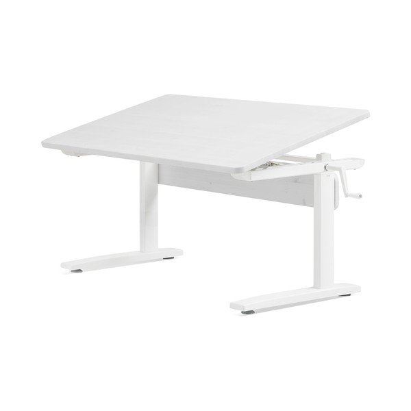 Scrivania bianca con altezza regolabile Classic - Flexa-image-1