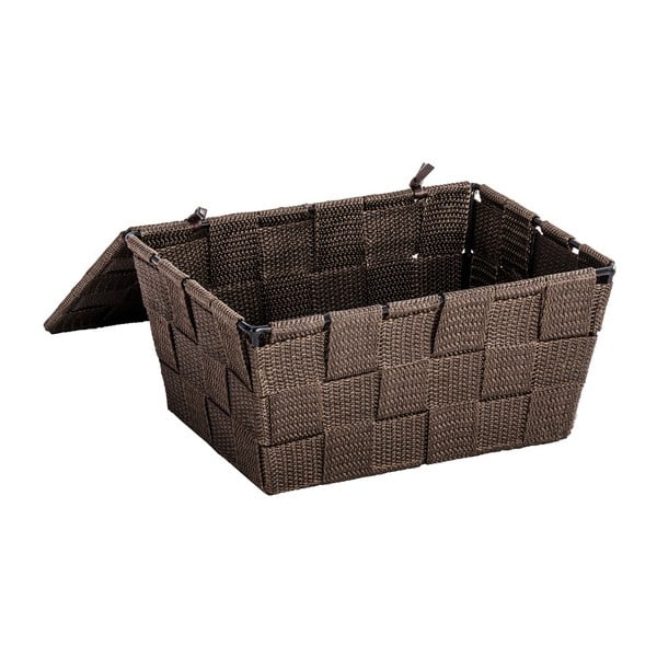 Cestino marrone con coperchio , 14 x 19 cm Adria - Wenko-image-1