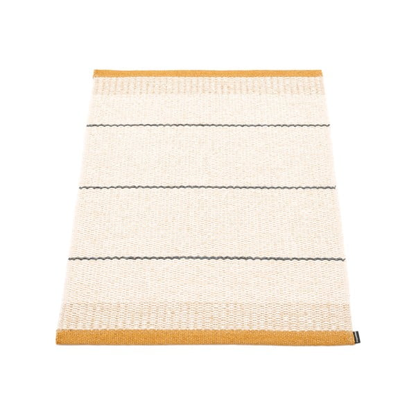 Tappeto da interno/esterno giallo ocra/color crema 60x85 cm Belle Ochre – Pappelina