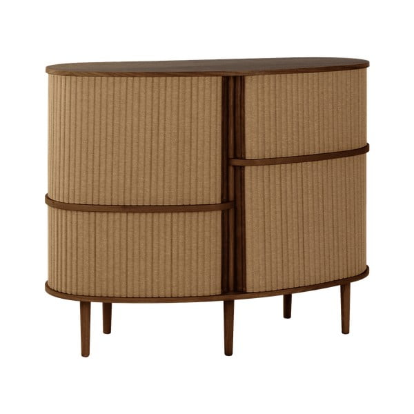 Armadietto marrone/marrone chiaro con effetto rovere con ante scorrevoli 120x100x50 cm Audacious – UMAGE-image-2