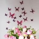 Set di 18 adesivi rosa 3D Farfalle - Ambiance