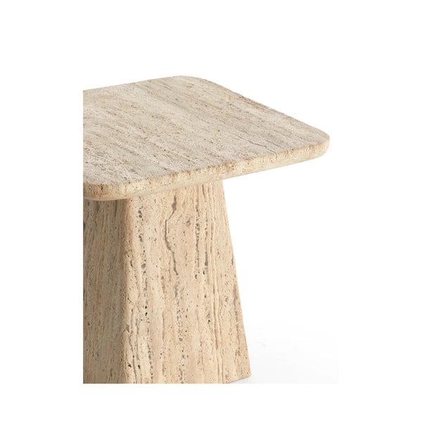 Tavolino con piano in pietra 45x45 cm Kepami - Light & Living-image-4