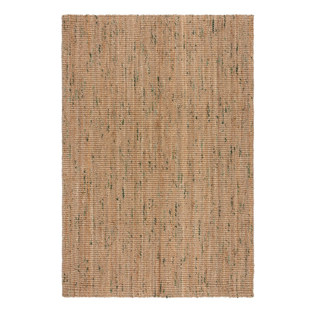 Tappeto verde/di colore naturale in iuta reversibile/tessuto a mano 200x290 cm Jute Boucle Green – Flair Rugs | Tappeti