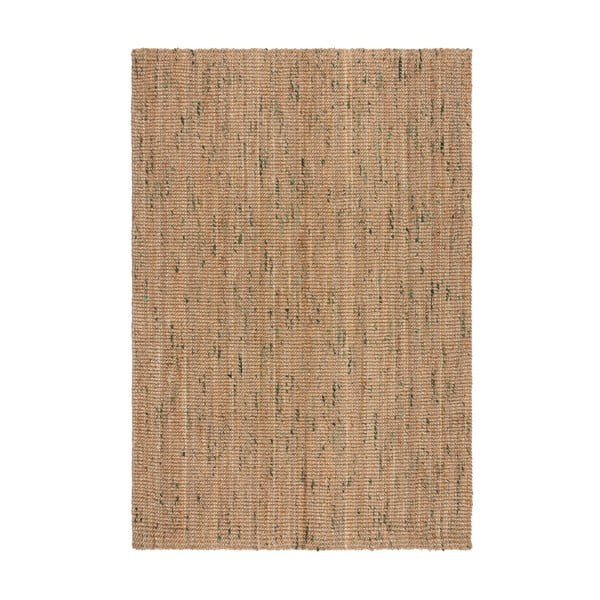 Tappeto verde/di colore naturale in iuta reversibile/tessuto a mano 200x290 cm Jute Boucle Green – Flair Rugs