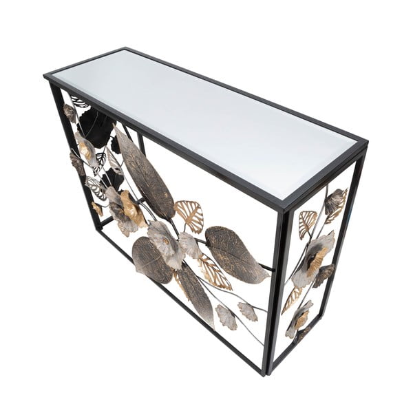 Tavolo consolle nero 42x112 cm Glam Dark - Mauro Ferretti-image-2