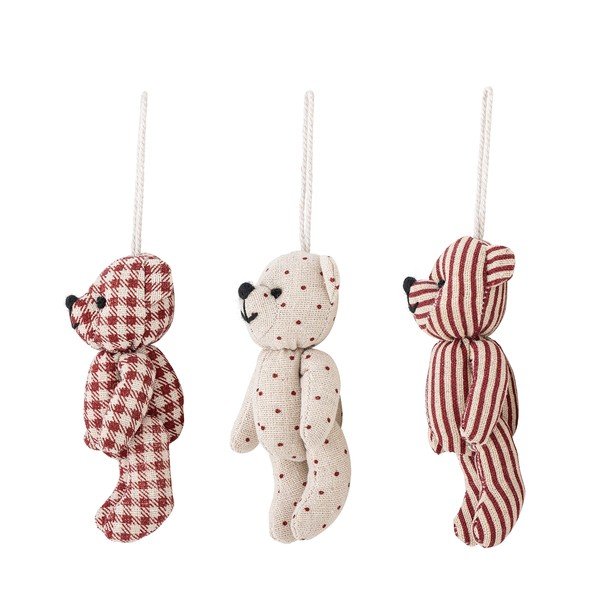 Decorazioni per albero di natale in set in tessuto 3 pz 5 cm Salwa – Bloomingville-image-3
