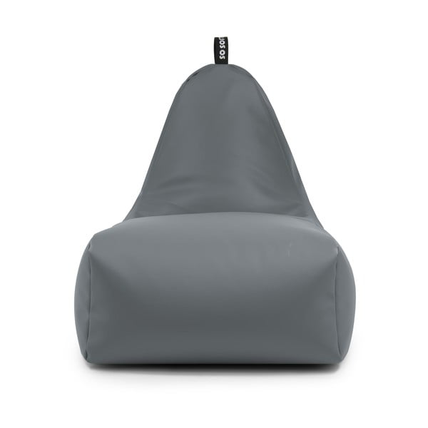 Puof a sacco arancione con rivestimento in finta pelle Chill XXL – So Soft?-image-1