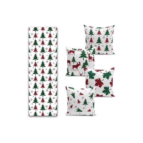 Set di runner e federe 5 pz Tartan – Mila Home